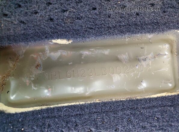 5FNRL6H23LB062702 2020 HONDA ODYSSEY Серый Вид наклейки с VIN-кодом