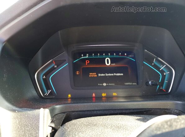 5FNRL6H29JB095829 2018 HONDA ODYSSEY Угольный Вид щитка приборов
