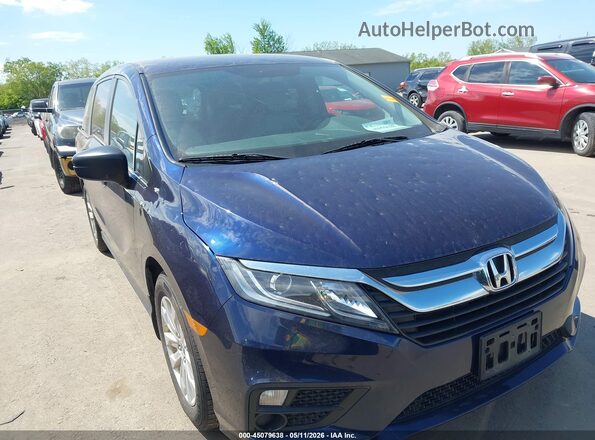 5FNRL6H29KB124117 2019 HONDA ODYSSEY Blue Передня права чверть