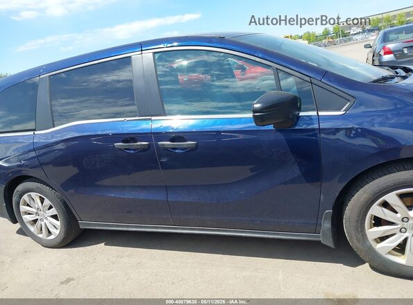 5FNRL6H29KB124117 2019 HONDA ODYSSEY Blue Вид задньої частини салону