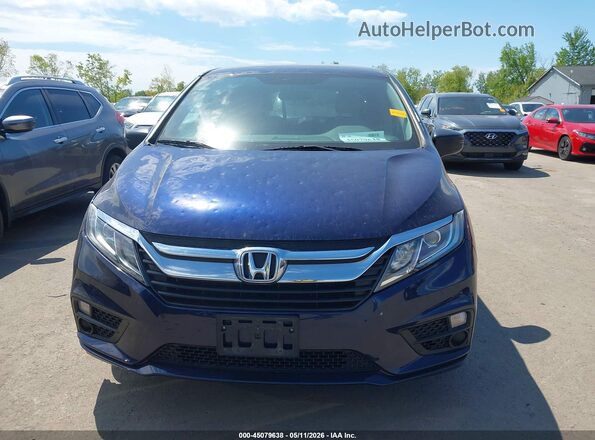 5FNRL6H29KB124117 2019 HONDA ODYSSEY Blue Вид щитка приладів