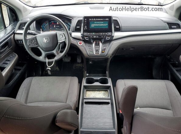 5FNRL6H50KB080776 2019 HONDA ODYSSEY Желто-коричневый Вид панели приборов
