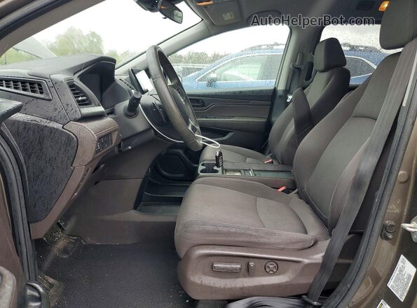 5FNRL6H50KB080776 2019 HONDA ODYSSEY Желто-коричневый Вид салона спереди