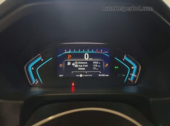 5FNRL6H51KB085517 2019 HONDA ODYSSEY Gray Instrument cluster view