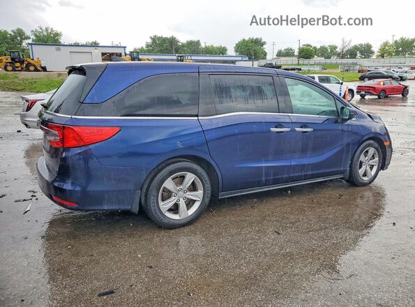 5FNRL6H51KB124106 2019 HONDA ODYSSEY Blue Trasero derecho