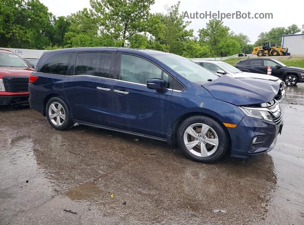 5FNRL6H51KB124106 2019 HONDA ODYSSEY Blue Delantero derecho