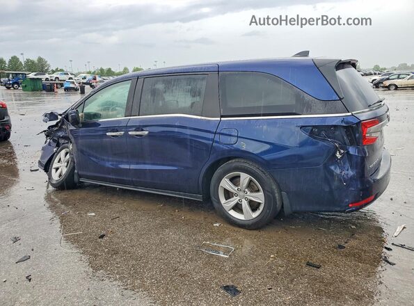 5FNRL6H51KB124106 2019 HONDA ODYSSEY Blue Trasero izquierdo