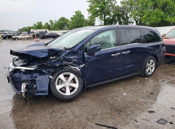 5FNRL6H51KB124106 2019 HONDA ODYSSEY Blue Vista tres cuartos delantera izquierda