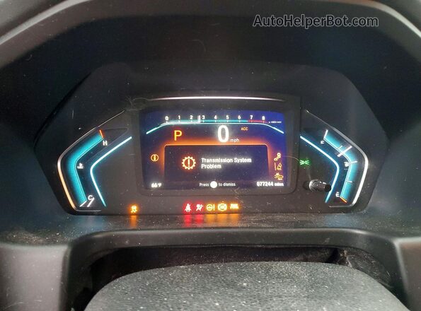 5FNRL6H51KB124106 2019 HONDA ODYSSEY Blue Vista del cuadro de instrumentos