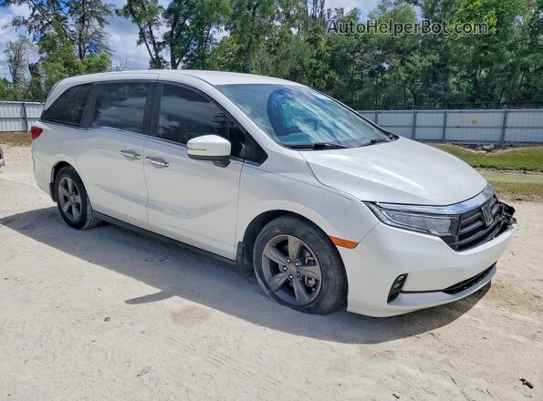 5FNRL6H52MB032893 2021 HONDA ODYSSEY White Delantero derecho