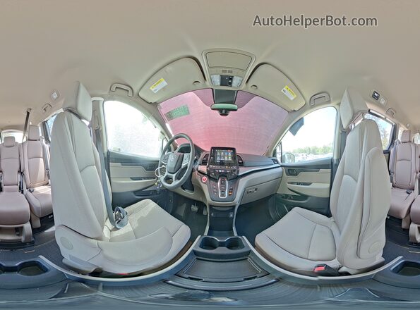 5FNRL6H52MB032893 2021 HONDA ODYSSEY White Vista interior de 360 grados