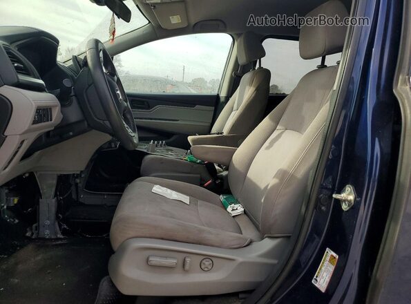 5FNRL6H54KB022170 2019 HONDA ODYSSEY Синий Вид салона спереди