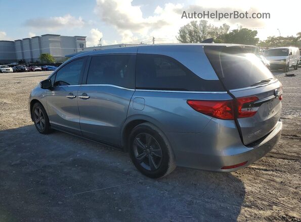 5FNRL6H54MB043166 2021 HONDA ODYSSEY Gray Trasero izquierdo