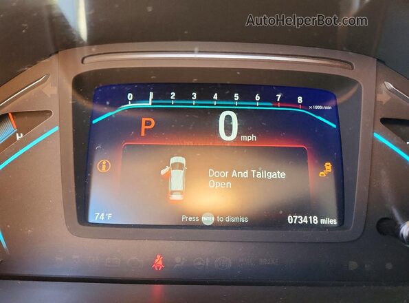 5FNRL6H56LB074420 2020 HONDA ODYSSEY Charcoal Vista del cuadro de instrumentos