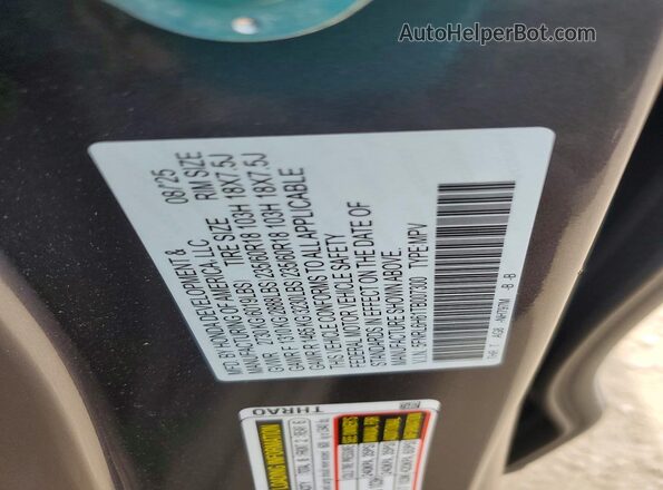 5FNRL6H61TB007300 2026 HONDA ODYSSEY Gray Вид наклейки з VIN-кодом