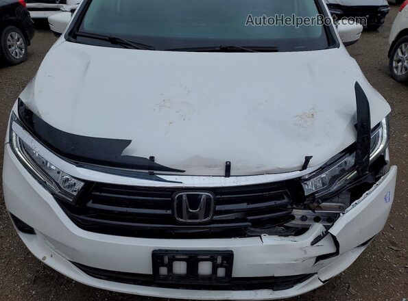 5FNRL6H62NB504469 2022 HONDA ODYSSEY White Engine compartment view