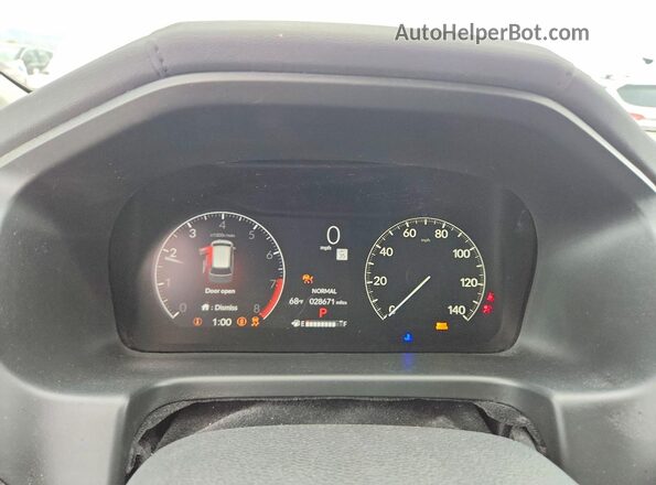 5FNRL6H65TB015660 2026 HONDA ODYSSEY Белый Вид щитка приборов