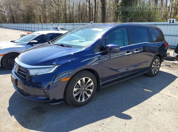 5FNRL6H66RB067680 2024 HONDA ODYSSEY Blue Vista tres cuartos delantera izquierda