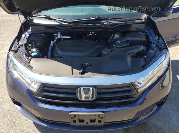5FNRL6H66RB067680 2024 HONDA ODYSSEY Blue Vista del compartimento del motor