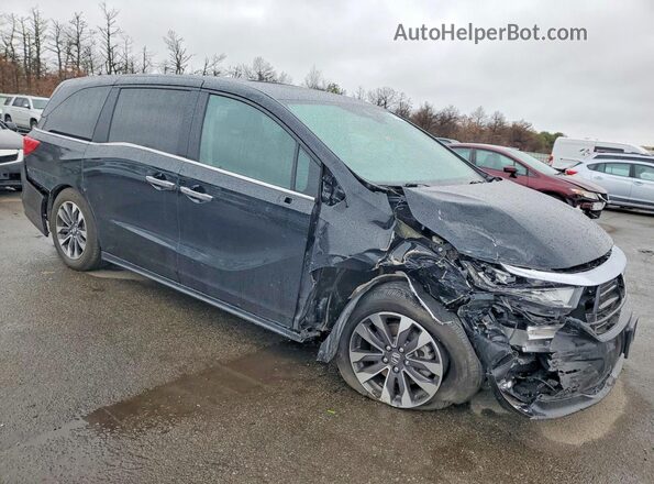 5FNRL6H68RB074730 2024 HONDA ODYSSEY Черный Передняя правая четверть