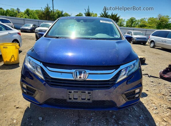 5FNRL6H70JB041038 2018 HONDA ODYSSEY Blue Widok z przodu