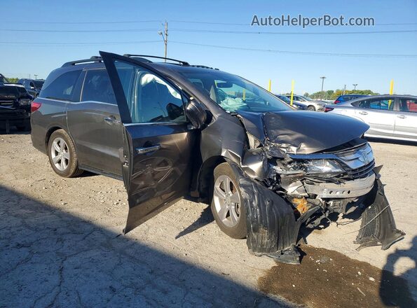 5FNRL6H70JB065324 2018 HONDA ODYSSEY Серый Передняя правая четверть