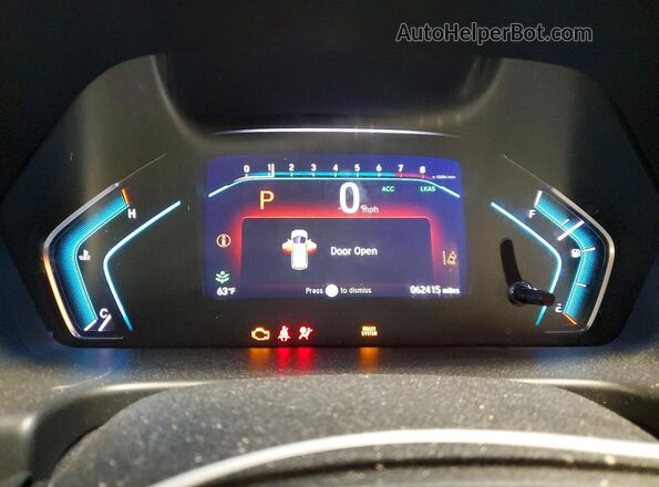 5FNRL6H70KB068645 2019 HONDA ODYSSEY Gray Vista del cuadro de instrumentos