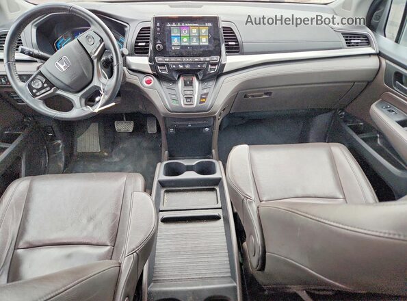 5FNRL6H70KB099247 2019 HONDA ODYSSEY Gray Vista del salpicadero