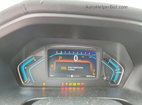 5FNRL6H70KB099247 2019 HONDA ODYSSEY Gray Vista del cuadro de instrumentos