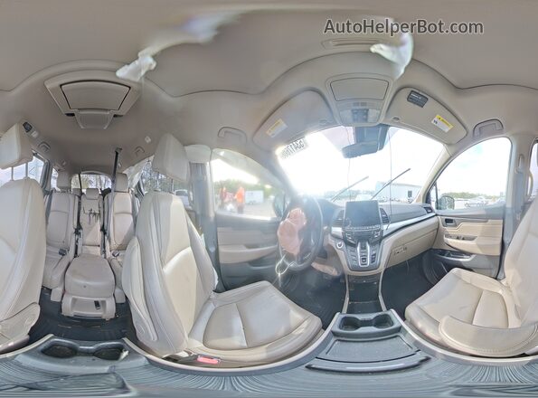 5FNRL6H71JB014415 2018 HONDA ODYSSEY White Vista interior de 360 grados
