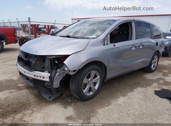 5FNRL6H71JB020148 2018 HONDA ODYSSEY Light Blue წინა მარცხენა ხედი სამი მეოთხედიდან