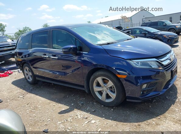 5FNRL6H71JB050847 2018 HONDA ODYSSEY Dark Blue Widok wnętrza z tyłu