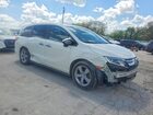 2018 Honda Odyssey Exl White vin: 5FNRL6H71JB089664