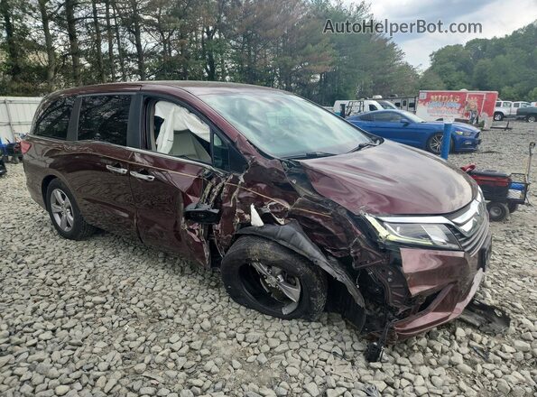 5FNRL6H72JB068743 2018 HONDA ODYSSEY Maroon Передня права чверть
