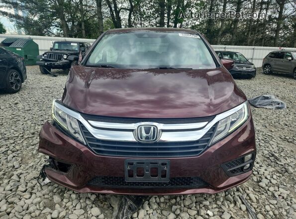 5FNRL6H72JB068743 2018 HONDA ODYSSEY Maroon Вид спереду