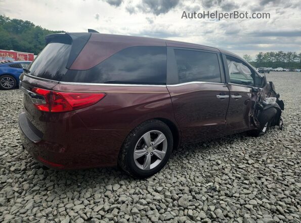 5FNRL6H72JB068743 2018 HONDA ODYSSEY Maroon Задня права чверть