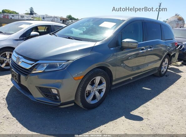 5FNRL6H72KB035422 2019 HONDA ODYSSEY Gray Vista tres cuartos delantera izquierda
