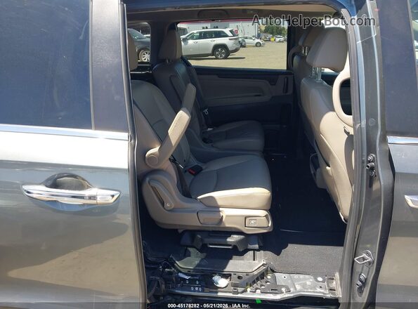 5FNRL6H72KB035422 2019 HONDA ODYSSEY Gray Vista de la etiqueta del VIN