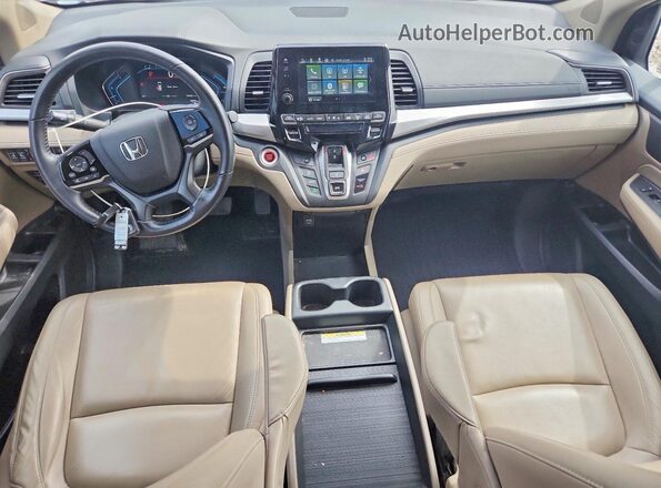 5FNRL6H72LB046535 2020 HONDA ODYSSEY Белый Вид панели приборов
