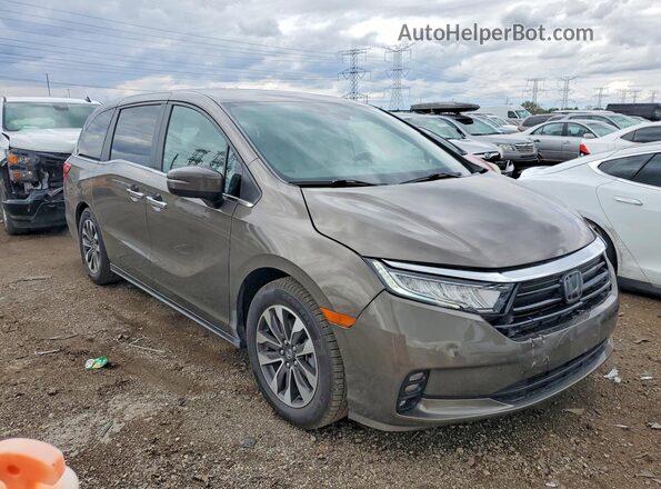 5FNRL6H73NB011828 2022 HONDA ODYSSEY Gray Передня права чверть