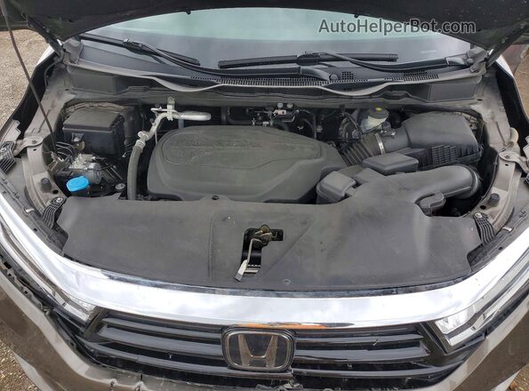 5FNRL6H73NB011828 2022 HONDA ODYSSEY Gray Вид підкапотного простору