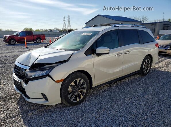 5FNRL6H73NB063153 2022 HONDA ODYSSEY White Vista tres cuartos delantera izquierda
