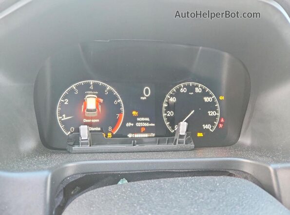 5FNRL6H74SB055932 2025 HONDA ODYSSEY Красный Вид щитка приборов