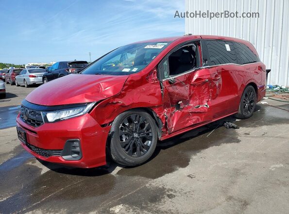 5FNRL6H74SB055932 2025 HONDA ODYSSEY Красный Передняя левая четверть