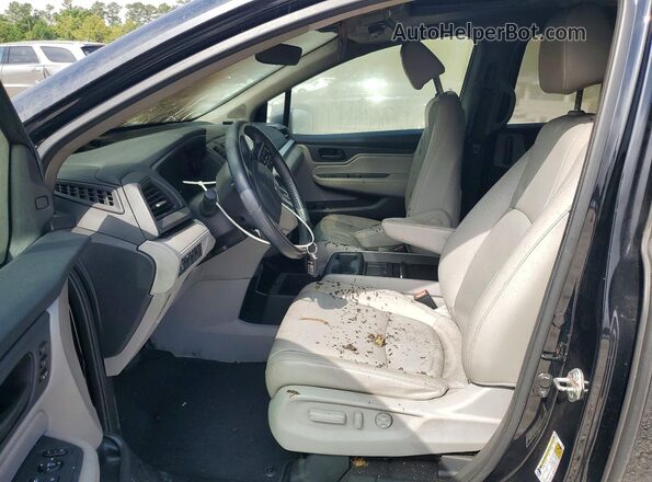 5FNRL6H75JB006415 2018 HONDA ODYSSEY Black Widok wnętrza z przodu