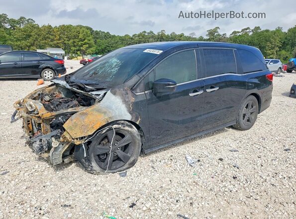 5FNRL6H75JB006415 2018 HONDA ODYSSEY Black Przód lewy