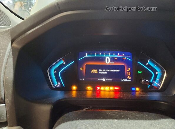 5FNRL6H75JB039043 2018 HONDA ODYSSEY Silver Вид щитка приладів