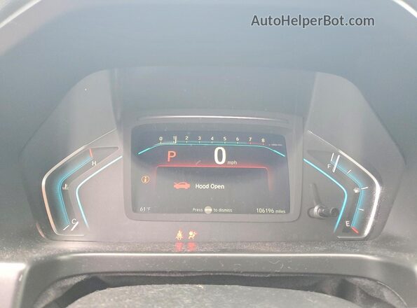 5FNRL6H75JB049295 2018 HONDA ODYSSEY Серый Вид щитка приборов