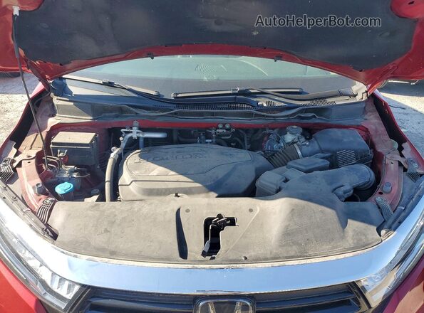 5FNRL6H75MB041024 2021 HONDA ODYSSEY Red Вид підкапотного простору