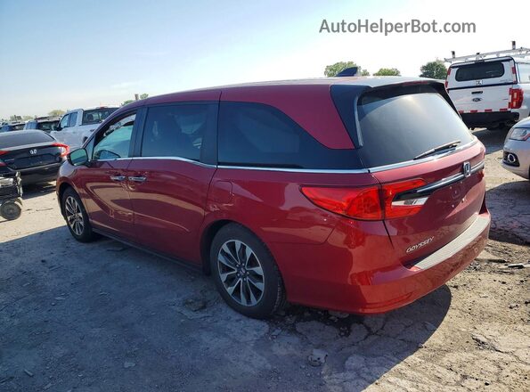 5FNRL6H75MB041024 2021 HONDA ODYSSEY Red Задня ліва чверть